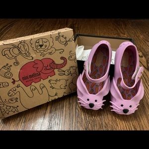 NIB Purple bunny MINI MELISSA size 7 toddler